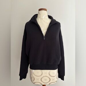 ATHLETA Forever Fleece 1/2" Zip High Hip Sweatshirt Medium